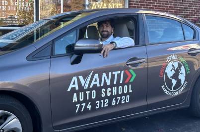 Avanti car with front view
