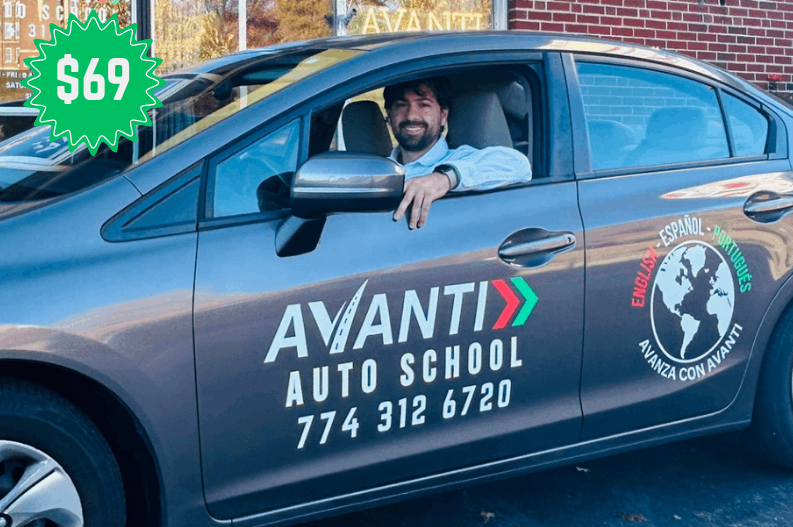 Avanti car with front view